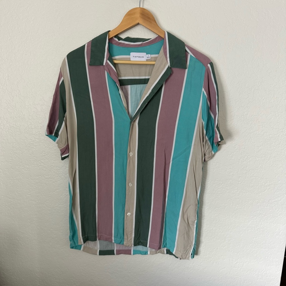 Top Man Short Sleeve Button Up